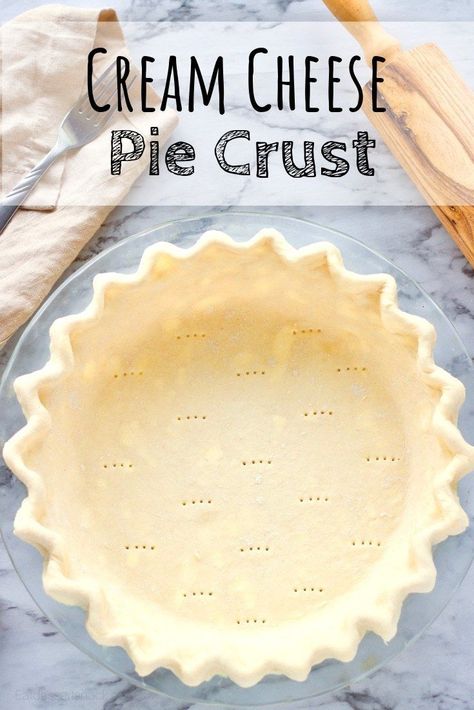 Cheese Pie Crust, Cream Cheese Pie Crust, Cream Cheese Homemade, Pie Crust Recipe Easy, Pie Dough Recipe, Homemade Pie Crust, Cheese Homemade, Homemade Pie Crust Recipe, Easy Pie Crust