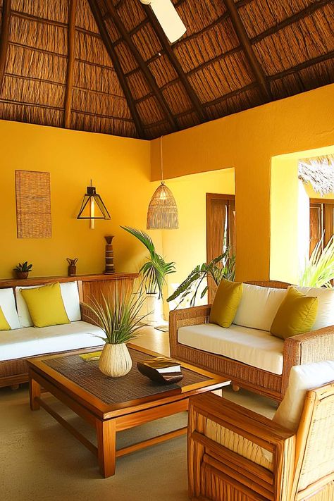 50+ Tulum Decor Inspiration Living Room Dreams Without The Plane Ticket Tulum Decor Inspiration, Thai Living Room, Caribbean Living Room, Caribbean Interior Design, Tulum Decor, Earthy Materials, Mexican Riviera, Afro Caribbean, Plane Ticket