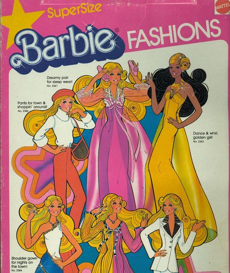 Vintage Barbie Packaging, Barbie Illustration, Vintage Barbie Illustration, Barbie Art, Barbie Scrapbook, 70s Aesthetic, Barbie Vintage, Inspo Board, Childhood Toys