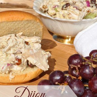 Dijon Chicken Salad Dijon Chicken Salad, Asian Chicken Salad Recipe, Pasta With Herbs, Honey Dijon Chicken, Dijon Chicken, Asian Chicken Salads, Easy Chicken Salad, The Seasoned Mom, Healthy Chicken Salad