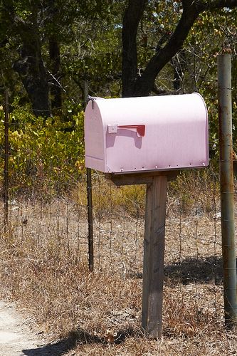 Pink Mailbox Mailbox Aesthetic, Pink Mailbox, Country Mailbox, Mail Box Ideas, Us Mailbox, Dream Future Life, Pink Farmhouse, Hand Written Notes, Farm Aesthetic