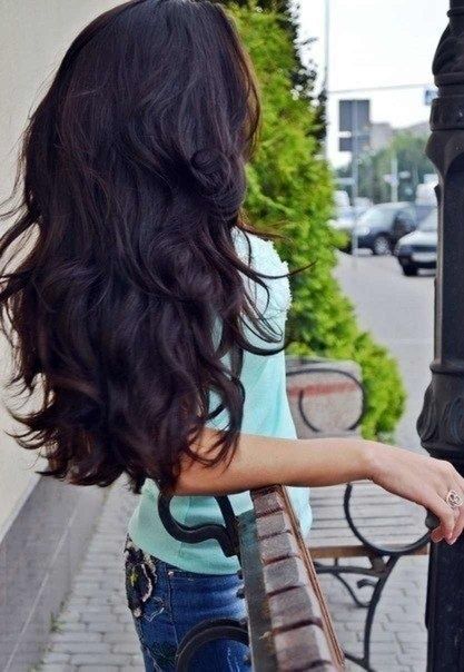 Rambut Brunette, Dark Brunette Hair, Violet Hair, Long Dark Hair, Hair Envy, Love Hair, Great Hair, Big Hair, Hair Dos