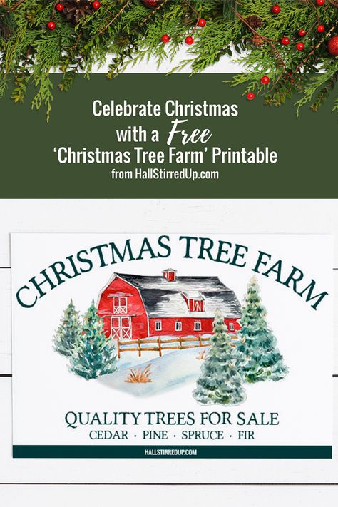 free-Christmas-tree-farm-printable-sign Free Farmhouse Christmas Printables, Christmas Tree Farm Printable Free, Christmas Tree Farm Sign Diy, Tree Farm Sign, Christmas Tree Farm Sign, Farm Images, Farm Signs, Christmas Tree Farm, Free Christmas Printables