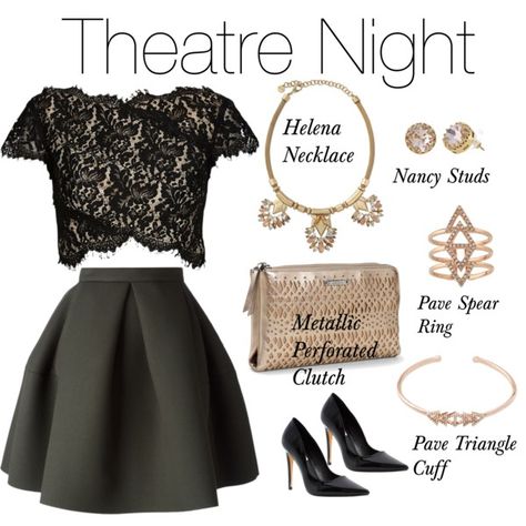 "Theatre Night" by sdstylistemmam on Polyvore Stelladot.com/sites/kkenagy Theatre Night Outfit, Going To The Theatre Outfit, Theater Outfit, Broadway Outfit, Theatre Dress, Theatre Outfit, Perfect Night, 90s Fashion Outfits, Stunning Outfits