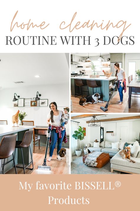 How We Keep Our Home Clean with 3 Hairy Pus (& Other Animals) — Farmhouse Living Cleaning Schedule With Dogs, How To Keep Your House Clean With Dogs, Keeping House Clean With Dogs, Clean Home With Dogs, How To Keep House Clean With Dogs, Dog Cleaning Tips House, Clean House With Dogs, Housecleaning Schedule, Pet Friendly Rugs