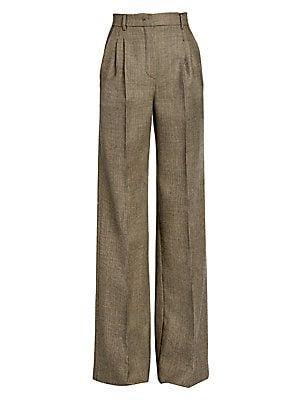 Fendi Pants, Fendi Clothing, Workwear Essentials, Maternity Maxi, Cropped Flare Jeans, Pregnancy Maxi Dress, Wool Trousers, Cropped Flares, Brown Fashion