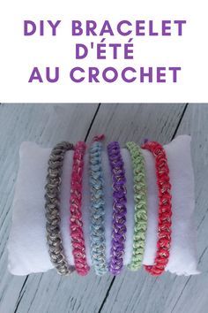 Bracelet For Beginners, Bracelets Crochet, Bracelet Au Crochet, Diy Crochet Bracelet, Bracelet Crochet, Trendy Crochet, Couture Accessories, Crochet Simple, Fancy Earrings