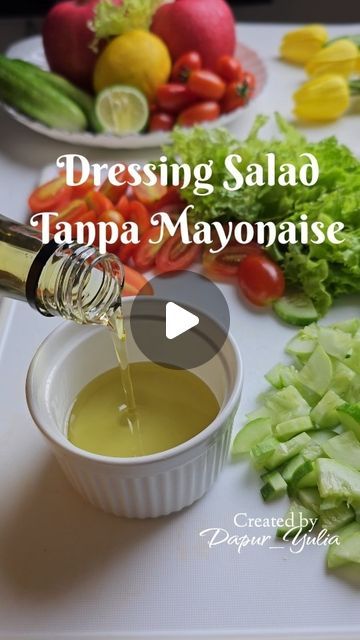 Dressing Salad, Resep Salad, April 29, Mexican Food, Mexican Food Recipes, Good Food, Cooking Recipes, Sauce, Salad