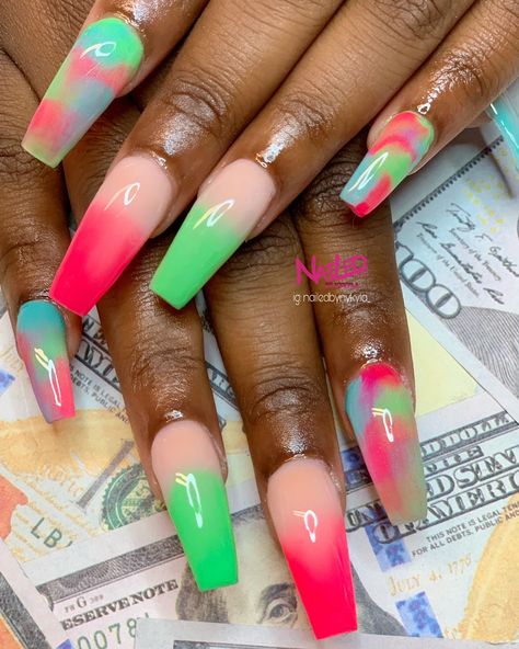 Nails For Summer, Summer Nail Colors, Sweet Nails, Lip Gloss Homemade, Ombre Nail, Fancy Nails Designs, Nails Easy, Ombre Nail Designs, Dope Nail Designs