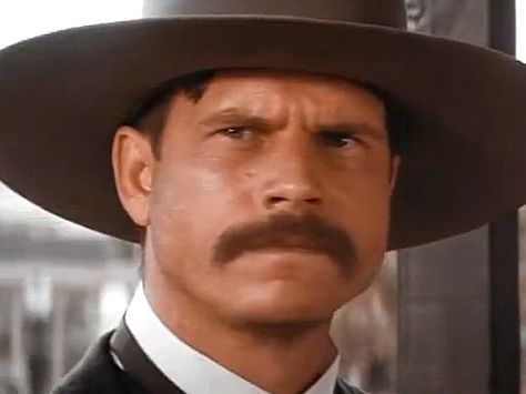 Bill Paxton as Morgan Earp Doc Holliday Wynonna Earp, Morgan Earp, Virgil Earp, Tombstone 1993, Tombstone Movie, Bill Paxton, Cool Mustaches, Sam Elliott, Wyatt Earp