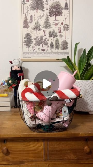 Stephanie 🫶🏼 on Instagram: "I made my daughter a boo basket a couple of months ago, so it’s only fair I make her a burr basket right?! 😅 

.
.
.
.
.

#burrbasket #giftideasfordaughter #giftideas #holidaygifts #christmas #holidays #jellycat #giftbasket

Burr baskets, Christmas, gift ideas, gifts for her, seasonal gift ideas," Burr Basket, Baskets Christmas, Boo Basket, Seasonal Gifts, Basket Ideas, Daughter Gifts, Christmas Stocking, Christmas Gift Ideas, Gift Baskets