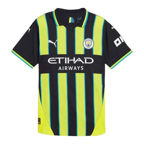 Manchester City 24-25 Away Authentic Jersey Sizes: XS-XXL Free Customization Available . . Get your Jersey Online at sportivespot.com 🛒 Stripe Kit, The Comeback, Shin Guards, Nike Lunar, Mens Soccer, Sports Football, Soccer Club, Man City, Team Wear