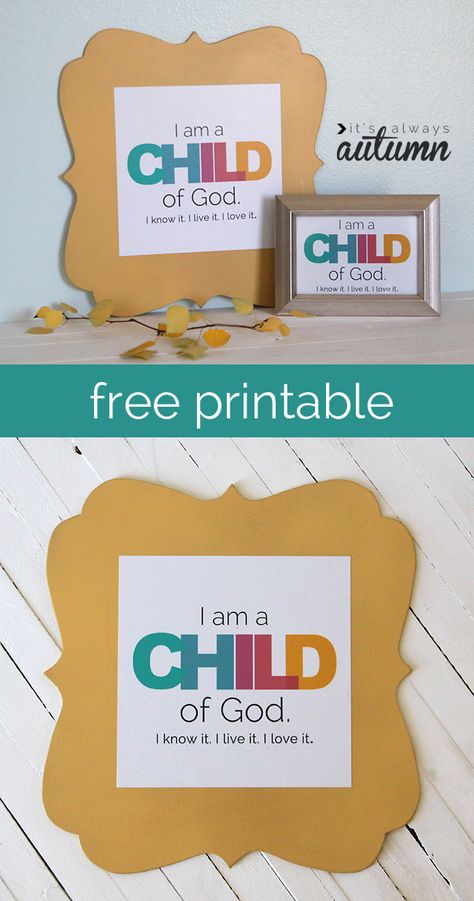 I am a child of God #LDS #printable - these would be the perfect inexpensive #gift for kids in a #primary or Sunday school class! #free printable comes in 4 different sizes. #cheap Christian Souvenirs, Faith Activities, Sunday School Rooms, Quotes Christmas, Church Nursery, Fabric Purse, A Child Of God, Vbs Crafts, Church Activities