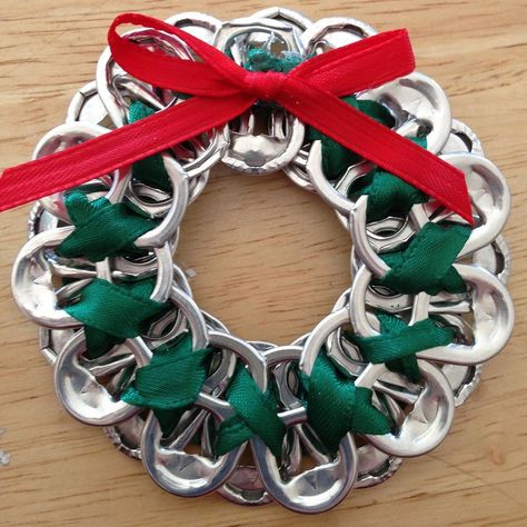 'Tis the season for crafting! If you like to show your love of DIY during the holidays, then creating your own ornaments is the perfect activity for you. From Soda Tabs Diy Ideas, Pull Tab Crochet, Can Tab Crafts Diy, Pop Can Tab Crafts, Can Tabs Crafts, Pull Tab Crafts, Pop Top Crafts, Pop Can Crafts, Soda Tab Crafts