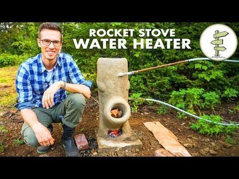 Rocket Stove Water Heater, Stove Water Heater, Diy Rocket Stove, Rocket Mass Heater, Diy Rocket, Water Barrel, Rocket Stove, Solar Energy Panels, Survival Life Hacks