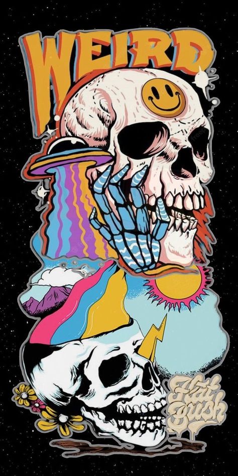 Pop Culture Art Wallpaper, Poster Design Inspiration Illustration, 2k23 Wallpaper, Grafitti Wallpapers, Images Pop Art, Animal Mascot, Design Strategies, Skull Art Drawing, Psychadelic Art