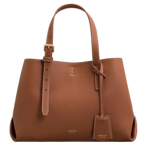 Margot Mini day bag Oroton Bag, Contrast Lighting, Dog Clip, Day Bag, Everyday Bag, Embossed Logo, Pebbled Leather, Top Handle, Whiskey