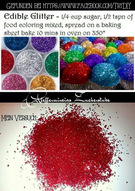 Glitter Strawberries How To Make, How To Make Edible Glitter, Diy Edible Glitter, Make Edible Glitter, Edible Glitter Recipe, Edible Glitter Sugar, Pinterest Cupcakes, Sparkle Christmas, Diy Edible