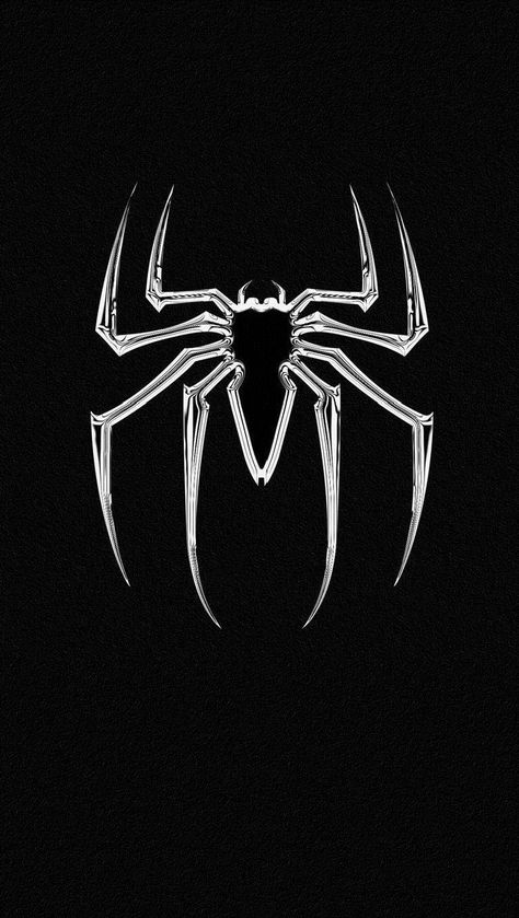 Spiderman Logo, Spiderman, Marvel, Wallpapers, Iphone, White, Black