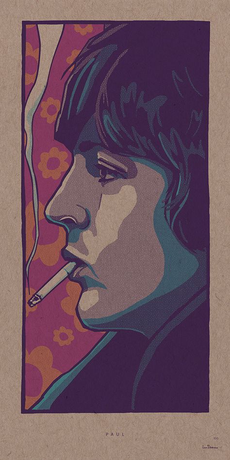 liamdevereux on Tumblr Paul Mccartney Aesthetic Wallpaper, Paul Mccartney Poster, Beatles Illustration, Beatles Painting, 2023 Illustration, Beatles Artwork, Beatles Wallpaper, Intarsia Wood Patterns, The White Album