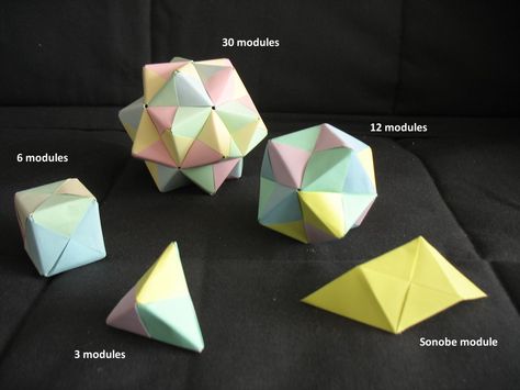 Cube Math, Origami Stella, Origami Cube, Origami Star Box, Tutorial Origami, Geometric Origami, Origami Ball, Origami Bookmark, Crafts Origami