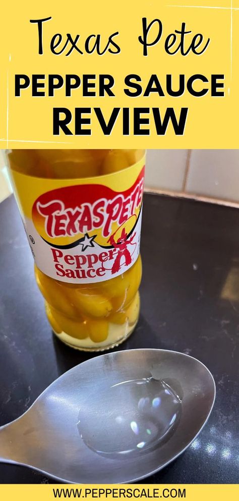 Want a sauce that surprises just as much on the table as it does on your meal? Texas Pete Pepper Sauce is just that. With its hole green tabasco peppers filling the bottle and simple vinegar-forward approach, this is one memorable pepper sauce. How does it stack up? Tabasco Peppers, Texas Pete, Tabasco Pepper, Spicy Aioli, Hot Sauce Recipes, Hot Pepper Sauce, Steak Marinade, Pasta Sauces, Spicy Snacks