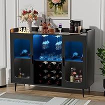 Sideboard With Wine Rack, Liquor Cabinet Bar, Coffee Cabinet, Glass Cabinet Door, Coffee Bar Cabinet, Home Bar Cabinet, Wine Bar Cabinet, Modern Buffet, Buffet Sideboard