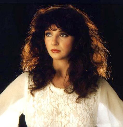 Kate Bush, Long Hair, A Woman, White Dress, Music, Red, Hair, White, Black