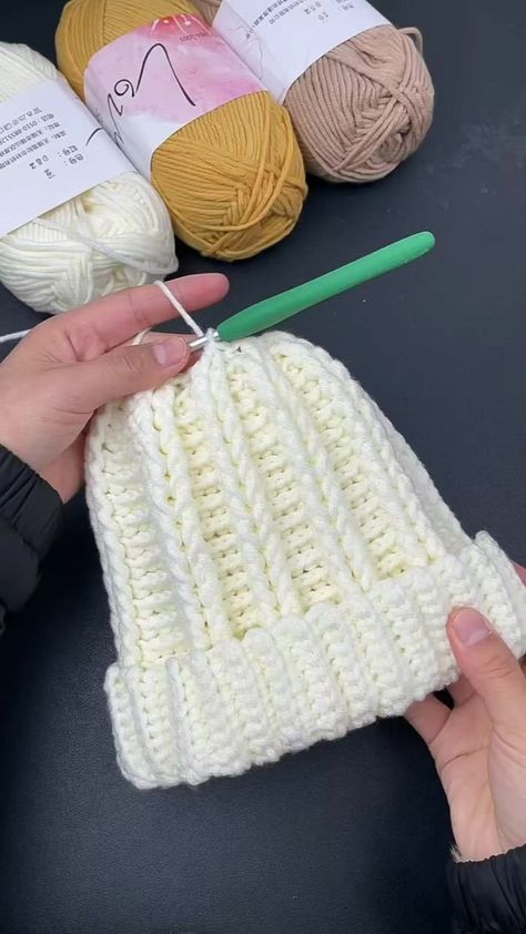 4M views · 29K reactions | Crochet video tutorial #Crochet #Crochetlover #reel #fbreel #videoreel #crochetpattern | Home Crochet & knitting Crochet Tutorial Pattern, Easy Crochet Hat, Crochet Stitches Free, Quick Crochet Patterns, Bonnet Crochet, Crochet Braid, Cardigan Crochet, Crochet Beanie Pattern, Crochet Stitches Video