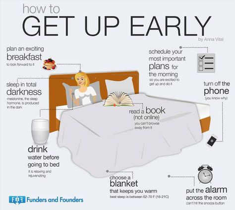 How to wake up earlier Entrepreneur Infographic, 1000 Lifehacks, Get Up Early, Back To School Hacks, Getting Up Early, Life Hacks For School, School Organization, School Hacks, How To Wake Up Early