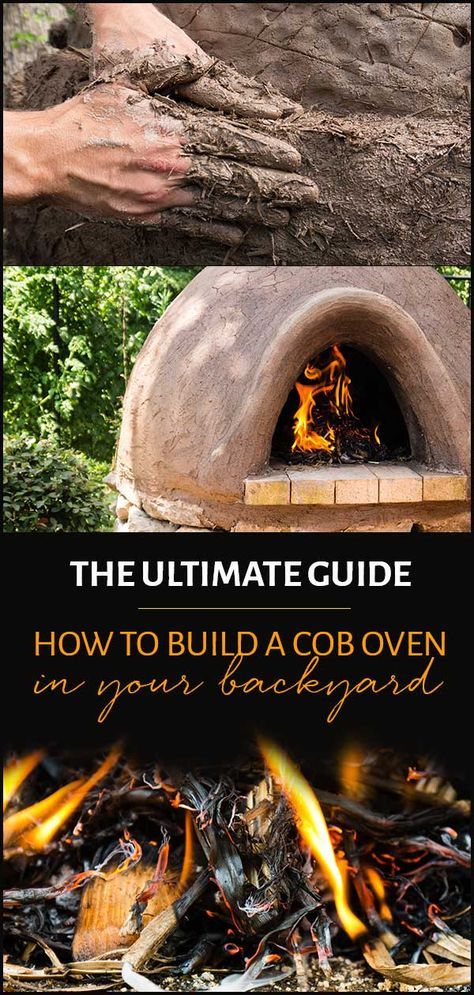 Outside Ovens How To Build, Cobb Pizza Oven, Cob Oven Design, Earth Oven Diy, Cob Pizza Oven Diy, Cob Oven Diy, How To Make Cob, Outdoor Cob Kitchen, Cob Pizza Oven