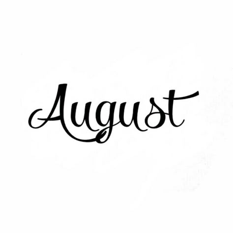 August In Cursive, August Cursive, August Quotes Aesthetic, August Typography, August Calligraphy, August Name, August Lettering, August Word, August Font