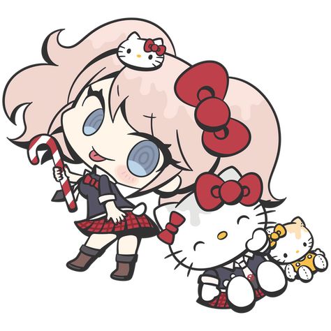 [Full Set in HD!] Danganronpa x Sanrio Collaboration Transparents : danganronpa Junko And Mukuro, Sanrio Collaboration, Danganronpa Thh, Spike Chunsoft, Danganronpa Fanart, Junko Enoshima, Danganronpa Trigger Happy Havoc, Trigger Happy Havoc, Trigger Happy