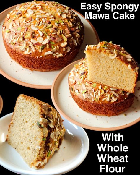 Spongy Eggless Mawa Cake | Without Maida | Bina Maida Bina Ande se bana Mawa Cake | Spongy Eggless Mawa Cake | Without Maida Ingredients Measuring cup 1 cup- 240ml 1/2 cup- 120ml 1/4 cup- 60ml... | By Madhavi's Kitchen | Facebook Measuring Cup, Whole Wheat Flour, Wheat Flour, Measuring Cups, 1 Cup, Baking Recipes, Wheat, Vegetarian Recipes, Baking