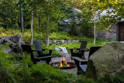 Richardson  Associates | Landscape Architects | Maine Sleeping Photography, Mountain Landscaping, Woodland Retreat, Mountain Farm, Woodland House, Hillside Garden, Planting Design, Knox County, Lakeside Cottage