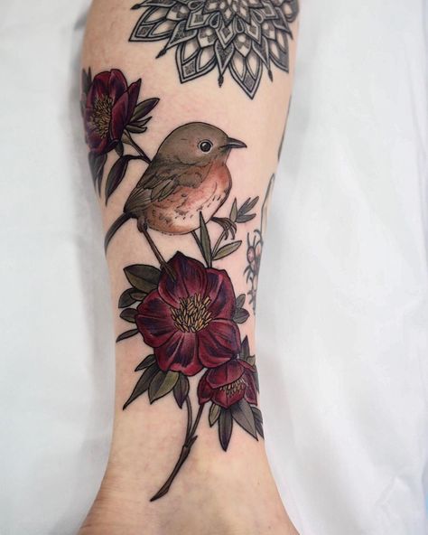 13.7k Likes, 78 Comments - Sophia Baughan (@sophiabaughan) on Instagram: “Little ankle filler for Simone ” Tattoo Sparrow, Vogel Tattoo, Kunst Tattoos, Tattoos Geometric, Bird Tattoo, Tattoo Cover, Tattoo Cover-up, Cover Up Tattoos, Birds Tattoo