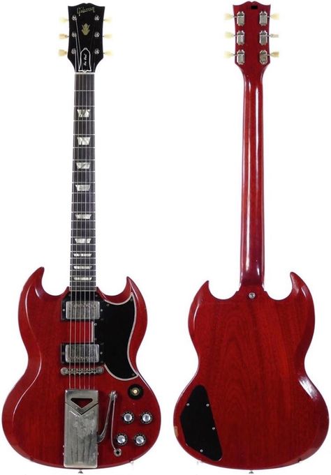 1961 Gibson Les Paul (SG) Gibson Les Paul Sg 1961, Sg Guitar Aesthetic, Gibson Sg Guitar, Gibson Les Paul Slash, Types Of Guitars, Sg Guitar, Guitar Cord, Gibson Electric Guitar, Miniature Guitars