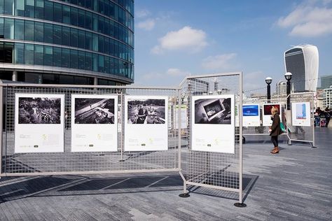 Outdoor Exhibition, Display Exhibition, London October, Material Ideas, Photo Exhibit, News Report, Fence Art, Photography Exhibition, Outdoor Display