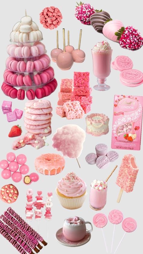 #fyp #pink #pinktreats #drinks #food #dessert #candy #chocolate #cookies #cupcakes #cakes #cottoncandy #macaroons #preppy Preppy Cupcakes, Preppy Cookies, Candy Chocolate, Food Dessert, Chocolate Cookies, Macaroons, Dessert, Candy, Drinks