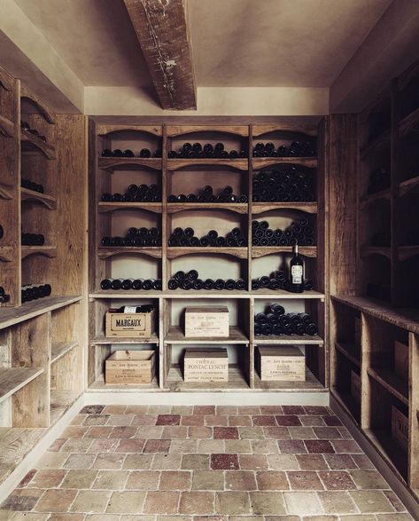 Rustic Wine Cellar, Wood Wine Cellar, Kirby Design, Wine Cellar Basement, French Terracotta, Wine Cellar Door, Wine Cave, Home Wine Cellars, Custom Wine Cellars