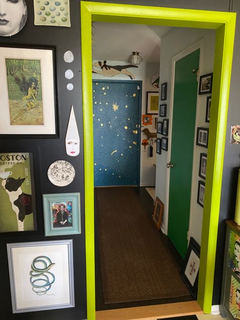 Maximalist Hallway, Mcm Maximalist, Eclectic Diy, Apartment Decor Inspiration, Diy Remodel, Maximalism, Living Styles, House Room, Eclectic Home