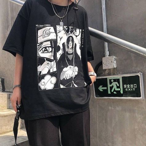 Tokyo Street Fashion, Anime Inspired Outfits, Aesthetic T Shirts, Tumblr Outfits, Anime Shirt, Alternative Outfits, Grunge Style, Edgy Outfits, Retro Outfits