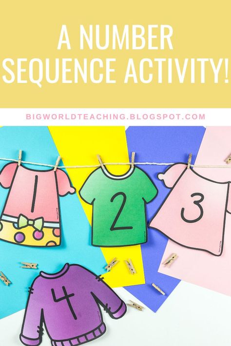 Number Activities Kindergarten, Math For Kindergarten, Kinder Math Centers, Sequencing Activities Kindergarten, Number Sense Activities, Kindergarten Prep, Teaching Numbers, Numbers Kindergarten, Number Sequence