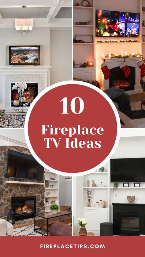 fireplace TV Ideas Living Room Fireplace Decor With Tv, Faux Fireplace Under Tv, Wainscoting Fireplace Wall With Tv, Electric Fireplace In Dining Room, Tv In Front Of Fireplace, Framed Tv Over Fireplace, Off Centre Fireplace, Offset Fireplace Living Rooms, Tv Over Fireplace Ideas Living Rooms