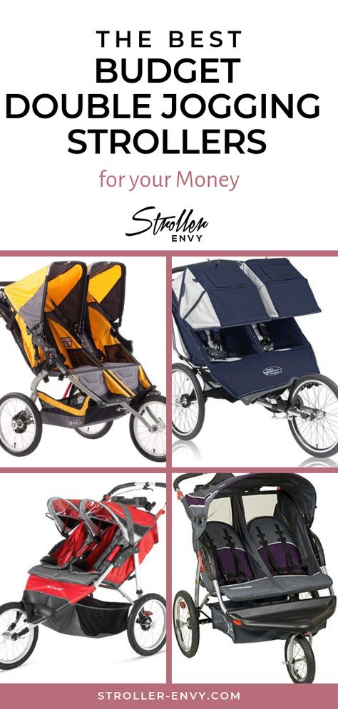 The Best Budget Double Jogging Strollers Triple Stroller, Bassinet Stroller, Double Jogging Stroller, Convertible Stroller, Car Seat Reviews, Stroller Reviews, Double Stroller, Frugal Mom, Car Seat And Stroller