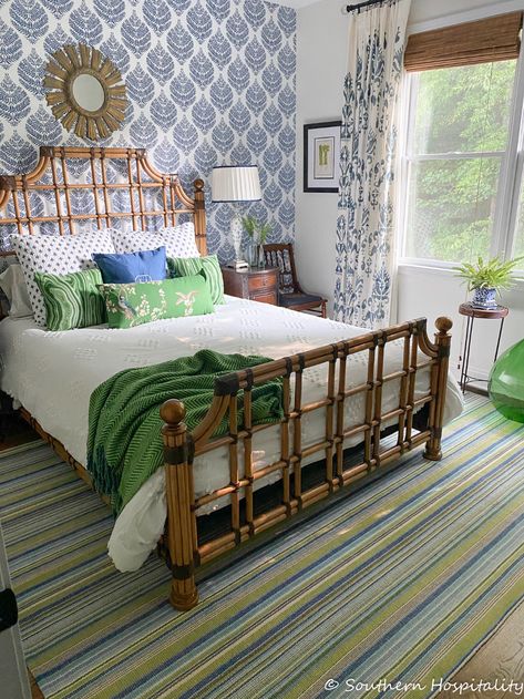 Grandmillennial Bedroom, Southern Traditional Home, Bedroom Makeovers, Vintage Nightstand, Lexington Home, Hgtv Dream Home, Bedroom Fireplace, Southern Hospitality, Rooms Reveal