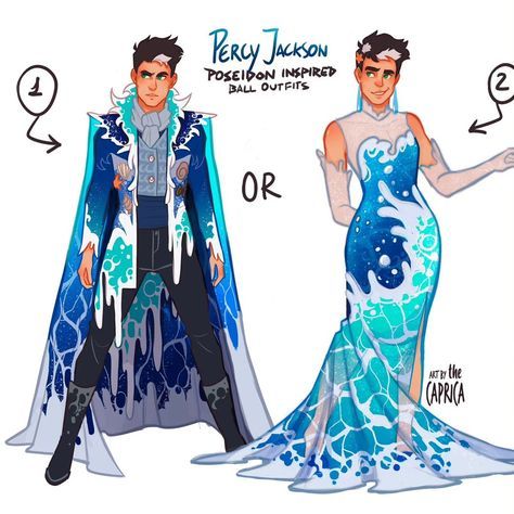 Poseidon Fanart, Greek Mythology Outfits, Percy Jackson Costume, Percy Jackson Crossover, Percy Jackson Outfits, Percy Jackson Comics, Pjo Fanart, Superhero Designs, Really Cool Drawings