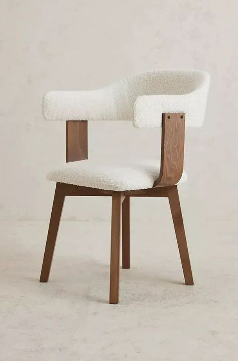 The cosy bouclé fabric is an easy way to transform your home into a cosy space with everything from cushions and blankets to sofas and beds. Unique Dining Tables, Swivel Dining Chairs, Podcast Studio, Furniture Design Chair, Anthropologie Uk, Design Chair, Decoration Styles, Upholstery Foam, Pear Tree