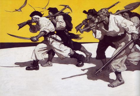 nc wyeth N C Wyeth, Jamie Wyeth, Nc Wyeth, Long John Silver, Andrew Wyeth, Art Et Illustration, Treasure Island, Art And Illustration, Mellow Yellow