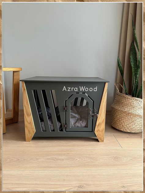 Looking for creative cat house ideas to spoil your feline friend? Check out our curated list of 11 unique and stylish cat house designs that your furry companion will love. From cozy nooks to modern cat condos, we've got you covered with the best tips to create the perfect space for your beloved pet. Explore now! Indoor Dog Bed, Small Dog Crate, Wood Dog House, Modern Dog Houses, Indoor Dog Kennel, Indoor Dog House, Niche Chat, Dog House Diy, Dog Crate Furniture